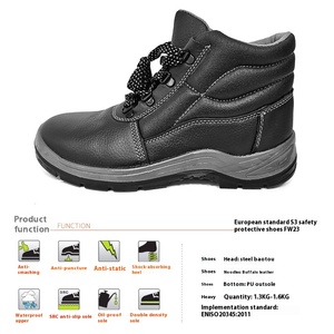 Chaussures de travail respirantes à bout en acier pour hommes, antidérapantes, antistatiques, anti-écrasement, protection du travail, sécurité avant tout - Product Image 3