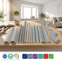 Perfil de Extrusión de PVC para Rieles de Cortina a Precio Competitivo para Instalaciones de Cortinas a Gran Escala