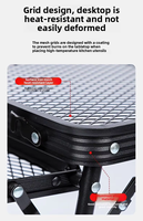 Ensemble table et chaises pliantes en aluminium robuste, léger et portable, idéal pour le camping, les pique-niques et les barbecues en extérieur.