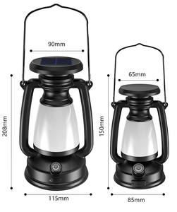 Linternas Portátiles de Camping con Carga <span class=keywords><strong>Solar</strong></span> Retro y Carga Tipo-C con Batería 18650 - Product Image 4