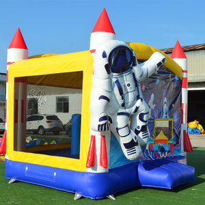 Thương mại PVC không gian đưa đón <span class=keywords><strong>Inflatable</strong></span> lâu đài trượt Combo Rocket Bounce nhà Phi Hành Gia nhảy nhà - Product Image 5