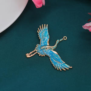 Qixian aleación electroforética preservación del color nueva grúa voladora china para clip antiguo Hanfu Qipao Senior sense Hada cr - Product Image 6