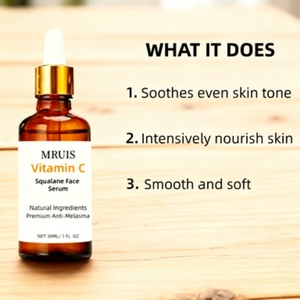 Vitamin C Squalane mặt Huyết thanh làm dịu ngay cả làn da mạnh mẽ nuôi dưỡng làm mịn & làm mềm da - Product Image 5