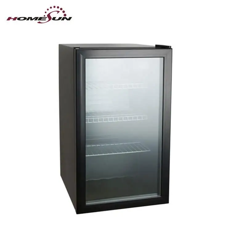 91 LDOE одобрение Новый энергокласс маленькая стеклянная дверь холодильник морозильник
