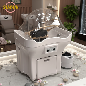 Lavabo Portatile per Shampoo Siman, Moderno Lavaggio Capelli per Salone e Spa, Senza Impianto Idraulico, con Serbatoio da 50L per Ospedali - Product Image 1