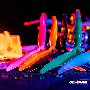 Gemfan Hurricane <span class=keywords><strong>mck</strong></span> 51466 V2 5-inch 3 cánh quạt PC vật liệu cho CW CCW đạo cụ cho FPV đua Drone cánh quạt - Product Image 1