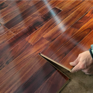 Technologie allemande 7mm 8mm 10mm 12mm Plancher <span class=keywords><strong>stratifié</strong></span> Piso Laminado Ac3 Ac4 Brillant MDF Hdf - Product Image 1
