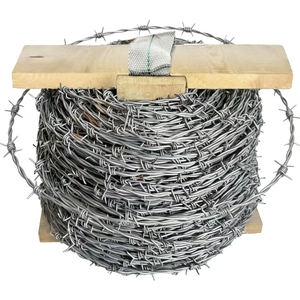 Alambre de Acero Galvanizado por Inmersión en Caliente de Tres Hilos con Torsiones Opuestas, Alambre de Púas BWG 15 # (1.8MM) Aproximadamente 300m  22kg - Product Image 4