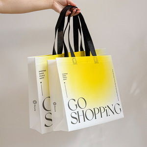 Cá nhân Tote mua sắm túi tùy chỉnh kích thước đa màu sắc logo in nhiều lớp không dệt Túi - Product Image 2