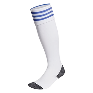 Chaussettes unisexes en tricot rayé Adi 23, écologiques, ODM, blanc/bleu royal IB4920 XXL, collection automne - Product Image 1