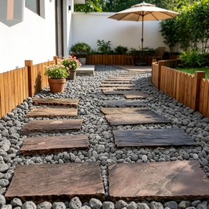 Pierres <span class=keywords><strong>de</strong></span> <span class=keywords><strong>lave</strong></span> roulées en forme d'œuf, résistantes aux hautes températures, pierres <span class=keywords><strong>de</strong></span> sauna poreuses en nid d'abeille, écologiques, durables, <span class=keywords><strong>pour</strong></span> aménagement extérieur - Product Image 4