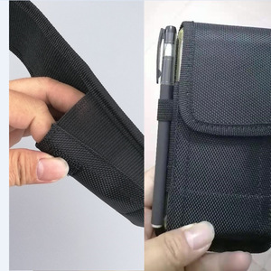 Vành Đai Clip điện thoại di động Bao da cho iPhone XR XS Max x 6 6S 5 5S 7 8 cộng với 11 12 Pro Max người đàn ông Pouch trường hợp Oxford vải Nylon Eo Túi - Product Image 4