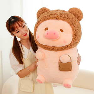 Peluche de Cerdo <span class=keywords><strong>Lulu</strong></span> Kawaii Transformable, Muñeco de Tela de Cerdo, Animales de Peluche, Juguete de Peluche con Peso, Almohada de Cerdo, Regalo de Cumpleaños - Product Image 4