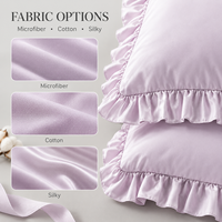 Housse de couette moderne brodée à volants en satin de coton 100% respirant toutes saisons pour chambre à coucher et chambre d'hôtel