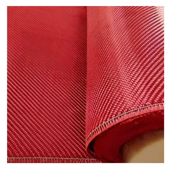 Red Twill Para Aramid Fiber Fabric
