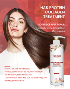 YOGI CARE Protein Collagen <b>Hair</b> Treatment 300ml <b>Hair</b> Repairing Cream for Salon - Product Image 3