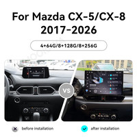 MOOKAKA 13 pouces pour Mazda CX-5/CX-8 2017-2026 Lecteur vidéo Écran tactile Android CarPlay Autoradio Stéréo GPS Navigation Unité principale