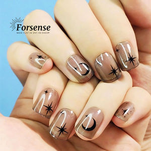 Etiqueta Privada cuadrado corto al por mayor <span class=keywords><strong>uñas</strong></span> postizas a granel negro claro Prensa en puntas de <span class=keywords><strong>uñas</strong></span> <span class=keywords><strong>Sailor</strong></span> <span class=keywords><strong>Moon</strong></span> estilos naturales <span class=keywords><strong>uñas</strong></span> portátiles - Product Image 2