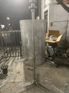 Industrial Vertical <b>Frame</b> with Twin Gear Motors and Stainless Steel Impeller for <b>Large</b> Tank Applications - Product Image 4