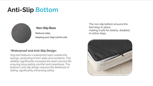 ASTON Edles Flanell Warmes Großes Modernes Schlafsofa Orthopädisches Hundebett mit Abnehmbarem & Waschbarem Baumwollfüllung - Product Image 5