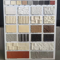 Panel de Piedra PU Ignífugo, Decoración de Pared de Piedra Artificial, Panel de Piedra de Poliuretano Ligero para Uso Comercial