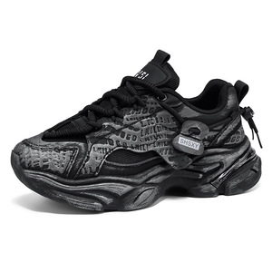 Chaussures décontractées pour hommes en daim à motif floral, semelle épaisse, de marque de luxe, avec logo personnalisé, fabrication OEM - Product Image 5