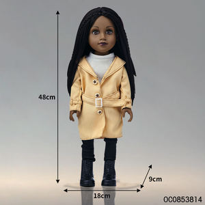 Joints mobiles Fashional 18 pouces ensemble de poupées noires pour filles jouets <span class=keywords><strong>avec</strong></span> <span class=keywords><strong>cheveux</strong></span> afro - Product Image 5