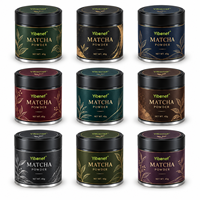 Kit d'échantillons d'emballage pour matcha, boîte en carton, coffret cadeau, maquette pour le développement de prototypes de marques privées