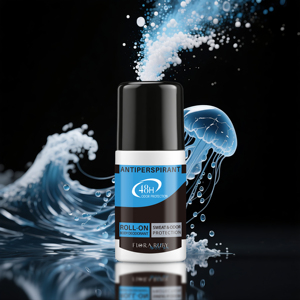 Déodorant anti-transpirant naturel, marque privée OEM, éliminateur d'odeurs corporelles, déodorant roll-on pour hommes - Product Image 3