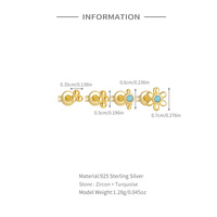 Edler Schmuck Türkis Emaille 925 Sterling Silber Öltropfen Blume Ohr haken Ohr stecker für Frauen
