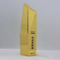 Mode personnalisée trophée métallique personnalisé forme 3D pour cadeau d'affaires décoration de la maison