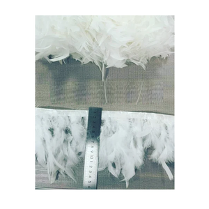 Plumes de coq, dentelle, garniture, faite à la main, légère, pour la couture décorative, l'artisanat, les costumes, les événements spéciaux, la conception de vêtements, la mode créative - Product Image 3