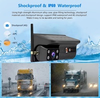 Caméra de recul solaire sans fil IPoster avec base magnétique, alimentée par batterie, moniteur DVR 7 pouces et mode veille pour camping-car, caravane, fourgonnette