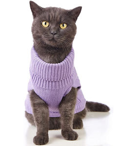 Maglione per Gatti Senza Maniche Lavorato a Maglia, Abbigliamento Caldo Invernale per <span class=keywords><strong>Cani</strong></span> di Piccola Taglia, Maglione per Gatti per la Stagione Fredda - Product Image 2