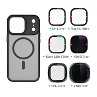 Kit de filtres magnétiques UV CPL VND ND Black Mist pour accessoires de photographie mobile iPhone 17 Pro 17 Pro Max – Filtres d'objectif d'appareil photo