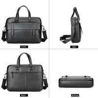 Sac à main pour documents d'affaires MARRANT pour hommes, sac pour ordinateur portable de 13,3 pouces, sac messager en cuir véritable, mallette pour hommes