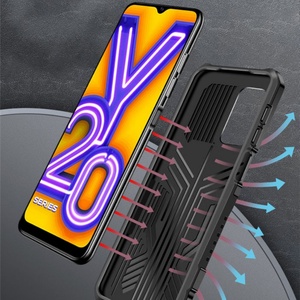 Funda Protectora para Teléfono a Prueba de Golpes para iPhone 16 15 14 13 12 11 Pro Max, Cubierta Protectora Híbrida de Doble Capa con Soporte y Anillo - Product Image 3