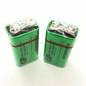 수은 무료 GP 6F22 1604G 9V 아연 탄소 배터리 손전등 - Product Image 5