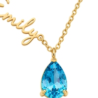 Collier élégant avec pendentif en forme de larme, chaîne en or, bijoux en cristal, accessoires de mode, cadeau pour femmes, design personnalisé