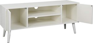 Soporte de <span class=keywords><strong>TV</strong></span> de entretenimiento moderno de mediados de siglo, <span class=keywords><strong>mesa</strong></span> de consola de <span class=keywords><strong>TV</strong></span> de <span class=keywords><strong>55</strong></span> pulgadas con diseño minimalista y estantes de almacenamiento para sala de estar - Product Image 2
