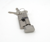 Cylindre de serrure européen avec bouton ovale en aluminium, serrure de qualité supérieure pour un accès sécurisé
