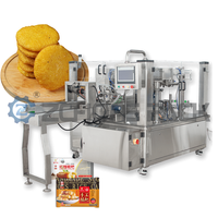 Machine d'emballage alimentaire en acier inoxydable 304/316 pour gâteau de riz collant Mochi pochettes debout préfabriquées avec feuille et film à fermeture éclair ouverte