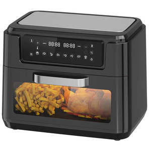 Friteuse électrique numérique carrée en plastique 12L, <span class=keywords><strong>four</strong></span> à air chaud avec revêtement PTFE, 1800/2400W, <span class=keywords><strong>cuisson</strong></span> sans huile, économie d'énergie, <span class=keywords><strong>cuisson</strong></span> rapide - Product Image 1