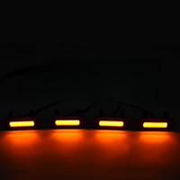 Accesorios de Luces LED Ámbar para Parrilla OVOVS Marcadores de Rejilla Frontal Lámparas de Advertencia de Circulación Diurna para Toyota 4Runner TRD Pro 2025