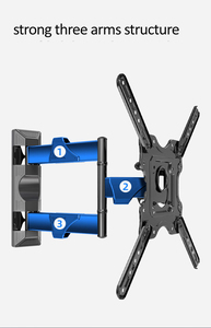 Support <span class=keywords><strong>mural</strong></span> pour téléviseur articulé NB NEW P4 32-55 pouces, bras rétractable à 3 axes, mouvement complet, 70 kg, avec adaptateur 400x400, dissimulation des câbles - Product Image 4