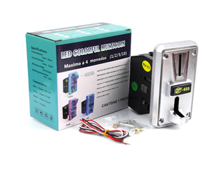 Accettatore di Monete Multipli in Plastica <span class=keywords><strong>JY</strong></span>-633 con Spina EU e Alimentazione Manuale per Giochi Arcade e Distributori Automatici - Product Image 2