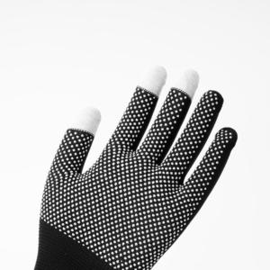 Gants en coton noir tricoté de calibre 10 avec <span class=keywords><strong>points</strong></span> antidérapants en PVC - Product Image 3