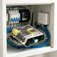 Alimentation électrique CC Meanwell NSP-75-5 5V à entrée unique 15A, haute efficacité, pour automatisation industrielle, format compact