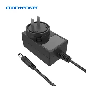 Frontpower Power Adaptor Colok 12V 2A 24V 1A Dapat Dipertukarkan dengan UL/ CE/FCC/GS/SAA/RCM/PTC/PSE untuk Pemain