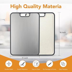 Tabla de Cortar Manual de Plástico de Doble Cara al por Mayor, Apta para Lavavajillas - Product Image 2